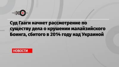 Игорь Гиркин - Сергей Дубинский - Олег Пулатов - Леонид Харченко - Суд Гааги начнет рассмотрение по существу дела о крушении малайзийского Боинга, сбитого в 2014 году над Украиной - echo.msk.ru - Гаага