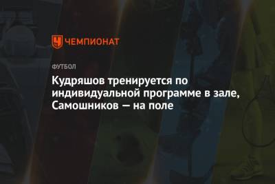 Станислав Черчесов - Андрей Панков - Федор Кудряшов - Илья Самошников - Кудряшов тренируется по индивидуальной программе в зале, Самошников — на поле - championat.com - Санкт-Петербург - Бельгия - Финляндия - Дания