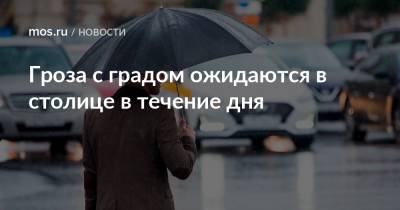 Гроза с градом ожидаются в столице в течение дня - mos.ru - Москва