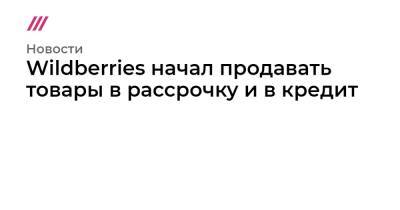Татьяна Бакальчук - Wildberries начал продавать товары в рассрочку и в кредит - tvrain.ru