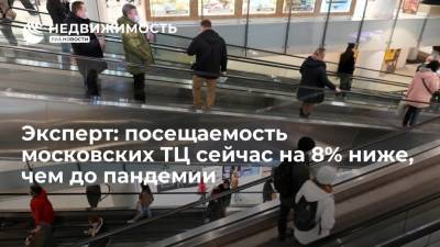 Эксперт: посещаемость московских ТЦ сейчас на 8% ниже, чем до пандемии - realty.ria.ru - Москва - Санкт-Петербург