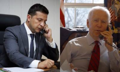 Владимир Зеленский - Владимир Путин - Джо Байден - Байден провел телефонный разговор с Зеленским и пригласил его в США - news-front.info - США - Украина - Вашингтон - Переговоры