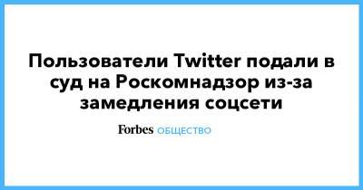 Илья Яшин - Пользователи Twitter подали в суд на Роскомнадзор из-за замедления соцсети - forbes.ru - Россия - Twitter