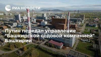 Владимир Путин - Путин передал управление "Башкирской содовой компанией" Башкирии - smartmoney.one - Башкирия - Уфа