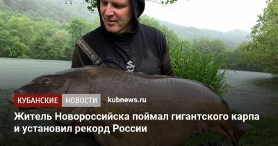 Житель Новороссийска поймал гигантского карпа и установил рекорд России - kubnews.ru - Сочи - Краснодарский край - Новороссийск