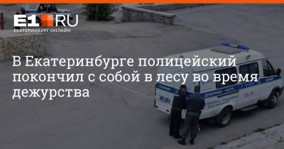 Артем Устюжанин - В Екатеринбурге полицейский покончил с собой в лесу во время дежурства - e1.ru - Екатеринбург