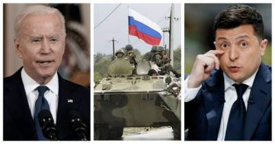 Владимир Зеленский - Владимир Путин - Джо Байден - "Так называемый отвод российских войск является лишь имитацией", - Зеленский в разговоре с Байденом - focus.ua - Россия - США - Украина - Киев - Донбасс