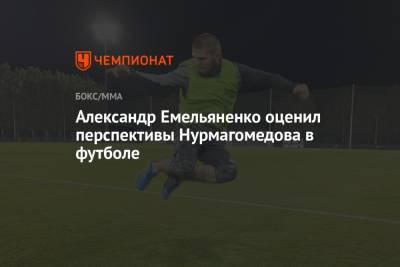 Хабиб Нурмагомедов - Александр Емельяненко - Александр Емельяненко оценил перспективы Нурмагомедова в футболе - championat.com - Махачкала