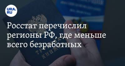 Росстат перечислил регионы РФ, где меньше всего безработных. В лидерах — ЯНАО и ХМАО - ura.news - Москва - Санкт-Петербург - респ. Татарстан - респ. Ингушетия - респ. Алтай - Хабаровский край - респ. Дагестан - респ. Чечня - респ.Тыва - Югра - Чукотка - окр. Янао