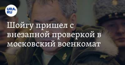Сергей Шойгу - Шойгу пришел с внезапным визитом в московский военкомат. «Вы что, как партизаны-то» - ura.news - Москва - Царьград