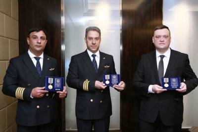 Сотрудники Silk Way West Airlines были награждены по случаю профессионального праздника (ФОТО) - trend.az - Азербайджан