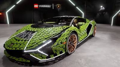 Ford - Lego - Итальянский суперкар Lamborghini Sian собрали из Lego - iz.ru - Израиль