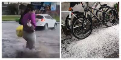 Украину заливают мощные дожди с градом, ливневки не справляются: кадры "потопа" - politeka.net - Киев - Херсон - Харьков