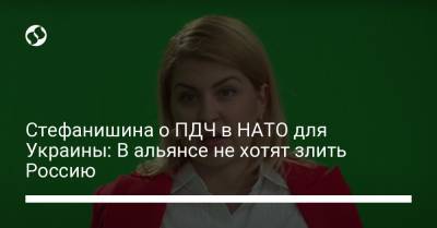 Ольга Стефанишина - Стефанишина о ПДЧ в НАТО для Украины: В альянсе не хотят злить Россию - liga.net - Грузия - Голландия