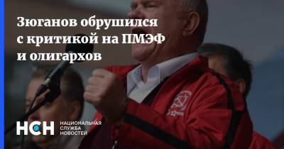 Геннадий Зюганов - Михаил Мишустин - Алексей Мордашов - Владимир Лисин - Зюганов обрушился с критикой на ПМЭФ и олигархов - nsn.fm - Пмэф