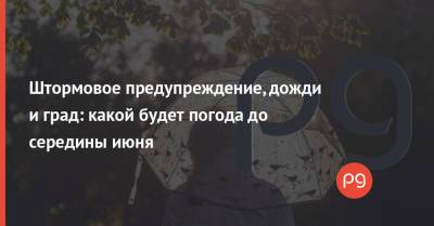 Штормовое предупреждение, дожди и град: какой будет погода до середины июня - thepage.ua - Гсчс
