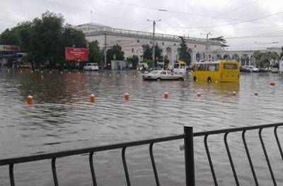 В Херсоне прошел мощный ливень: пешеходы передвигаются по колено в воде (ВИДЕО) - agrimpasa.com - Херсон - Херсонская обл.