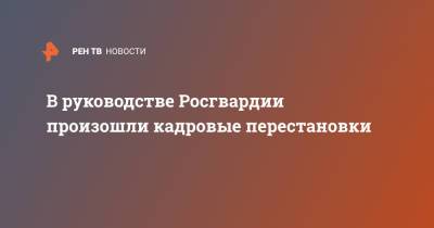 В руководстве Росгвардии произошли кадровые перестановки - ren.tv - респ. Карачаево-Черкесия