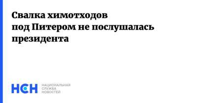 Свалка химотходов под Питером не послушалась президента - nsn.fm - Санкт-Петербург
