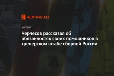 Станислав Черчесов - Черчесов рассказал об обязанностях своих помощников в тренерском штабе сборной России - championat.com