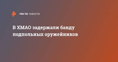 В ХМАО задержали банду подпольных оружейников - ren.tv - Югра