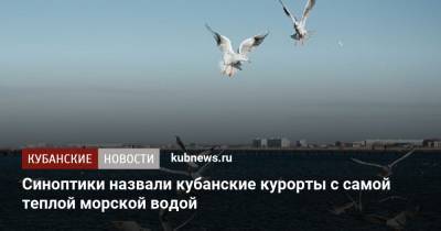 Синоптики назвали кубанские курорты с самой теплой морской водой - kubnews.ru - Анапа - Сочи - Краснодарский край - Новороссийск - Ейск - Геленджик - Черное Море