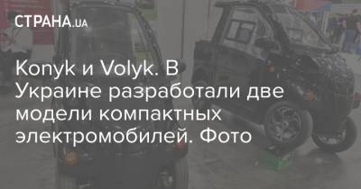 Konyk и Volyk. В Украине разработали две модели компактных электромобилей. Фото - strana.ua