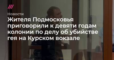 Жителя Подмосковья приговорили к девяти годам колонии по делу об убийстве гея на Курском вокзале - tvrain.ru - Московская обл.