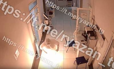 Опубликовано видео начала пожара в больнице имени Семашко - 7info.ru - Рязань