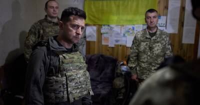 Владимир Зеленский - "Спокойствие и уверенность": Зеленский побывал на Донбассе и похвалил бойцов ВСУ (фото) - focus.ua - Донбасс - Донецкая обл.
