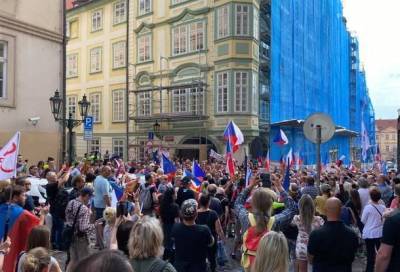 В Чехии проходит протест против «паспортов вакцинации» - enovosty.com - Чехия - Прага
