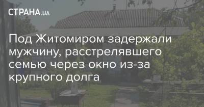 Под Житомиром задержали мужчину, расстрелявшего семью через окно из-за крупного долга - strana.ua - Житомирская обл. - Житомир