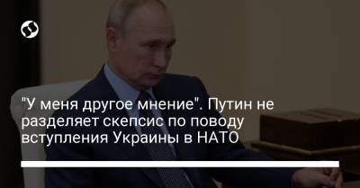 Владимир Путин - "У меня другое мнение". Путин не разделяет скепсис по поводу вступления Украины в НАТО - liga.net - Москва - Румыния - Днепропетровск