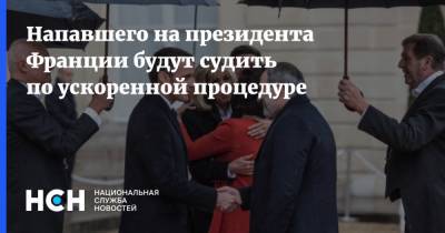 Эммануэль Макрон - Напавшего на президента Франции будут судить по ускоренной процедуре - nsn.fm - Франция - Нападение