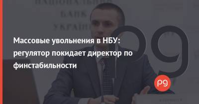 Дмитрий Сологуб - Массовые увольнения в НБУ: регулятор покидает директор по финстабильности - thepage.ua - Украина