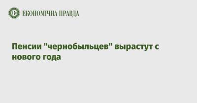 Владимир Зеленский - Пенсии "чернобыльцев" вырастут с нового года - epravda.com.ua - Украина