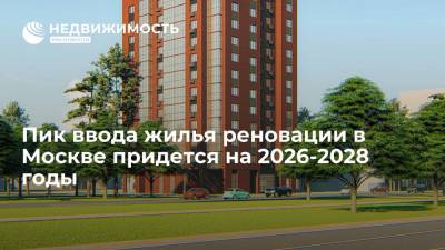 Рафик Загрутдинов - Пик ввода жилья реновации в Москве придется на 2026-2028 годы - realty.ria.ru - Москва - Строительство