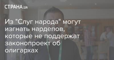 Из "Слуг народа" могут изгнать нардепов, которые не поддержат законопроект об олигархах - strana.ua - Украина