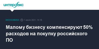 Михаил Мишустин - Малому бизнесу компенсируют 50% расходов на покупку российского ПО - interfax.ru - Москва - Россия
