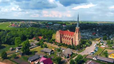 Агрогородок Гервяты сняли с дрона - grodnonews.by - Белоруссия - Минск