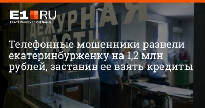 Артем Устюжанин - Телефонные мошенники развели екатеринбурженку на 1,2 млн рублей, заставив ее взять кредиты - e1.ru - Екатеринбург