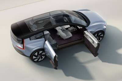 Шведы представили концепт электромобиля будущего Volvo Concept Recharge с распашными дверями, «фарами-глазами» и свежими пропорциями - itc.ua - Украина - Швеция