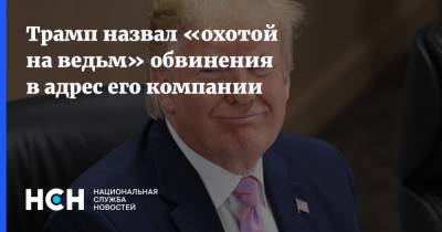 Дональд Трамп - Трамп назвал «охотой на ведьм» обвинения в адрес его компании - nsn.fm - США - Нью-Йорк