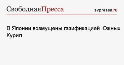 В Японии возмущены газификацией Южных Курил - svpressa.ru - Россия - Китай - Южная Корея - Япония - Афганистан
