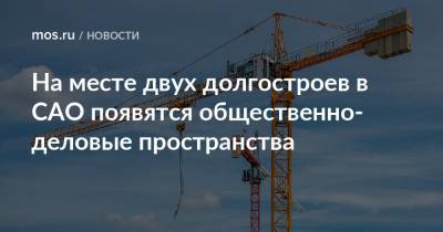 Владимир Ефимов - Александр Прохоров - На месте двух долгостроев в САО появятся общественно-деловые пространства - mos.ru - Москва