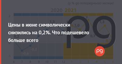 Цены в июне символически снизились на 0,2%. Что подешевело больше всего - thepage.ua - Украина