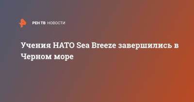 Алексей Неижпапа - Учения НАТО Sea Breeze завершились в Черном море - ren.tv - Украина