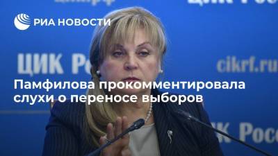 Элла Памфилова - Председатель ЦИК Элла Памфилова опровергла слухи о переносе выборов - ria.ru - Москва