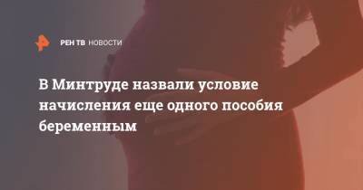 Михаил Мишустин - В Минтруде назвали условие начисления еще одного пособия беременным - ren.tv - Россия