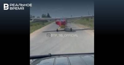 В Татарстане попал на видео автомобилист, буксировавший «кукурузник» - realnoevremya.ru - респ. Татарстан